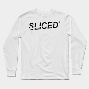 Sliced- Slicing through the Design Long Sleeve T-Shirt